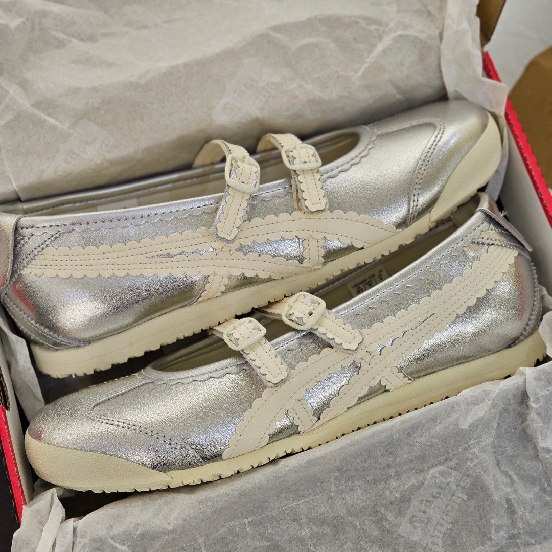Onitsuka Mexico 66 TGRS Silver Cream (Category: Sneakers) located in Tagaytay City. Submitted by unboxd.it (Listing ID 1461308958, Image 1). Description: unboxd.it ARCHIVE SALE 📦 Onitsuka Mexico 66 TGRS Silver Cream Sizes: 6 US W | 23 cm 8.5 US W | 25.5 cm Complete with OG box P7,500 ONLY — FIRM NO RESERVATIONS. FIRST TO PAY GETS IT. 💰.