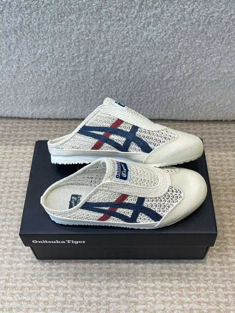 ONITSUKA TIGER MEXICO 66 SABOT original (Category: Sneakers & Footwear) located in Mandaluyong City. Submitted by apparel_jenjo (Listing ID 1461222579, Image 3). Description: Silhouette: It is designed in a sabot (mule/clog) style with an open back for effortless, step-in wear Upper Material: Constructed from a lightweight, coarse woven mesh that provides excellent breathability, making it ideal for spring and summer seasons Colorway: This specif