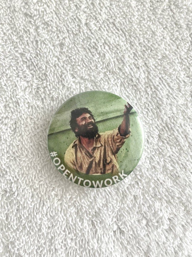 Open to Work Pin Badge with Man Graphic (Category: Internships & Others) located in Makati City. Submitted by d.aqui (Listing ID 1461252987, Image 1). Description: - Cool pin badge featuring a man and #OPENTOWORK text. - Perfect for showcasing your job search. - Versatile: Attach to bags, jackets, or hats. - ⚠️ Buyer books and pays shipping - Multiple pcs available Tags funny gift pin badge unique cute wacky silly office linkedin job humor green 