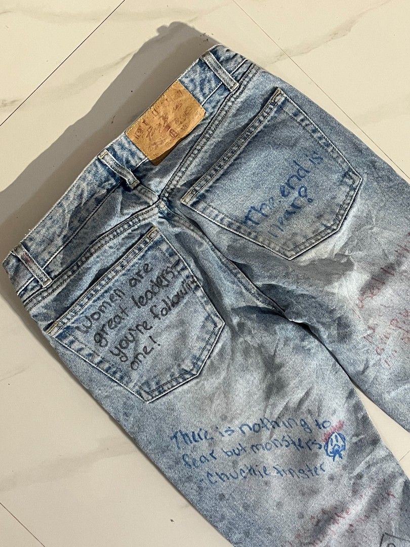 Paris Blues Jeans 1990s vintage (Category: Jeans) located in Manila. Submitted by zenwind_3cdc42 (Listing ID 1461122891, Image 3). Description: RARE Vintage 90s/Y2K Paris Blues Experience dramatic bell-bottom flare jeans! •Authentic •No issue •Dm for measurement •Add shipping Bulacan location.