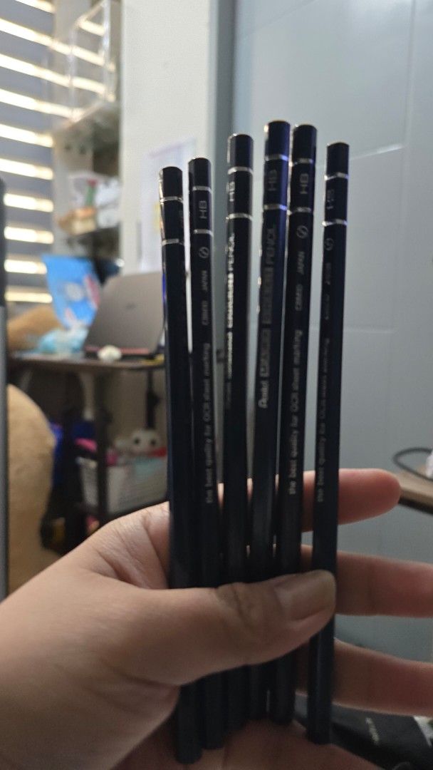 Pentel Mark Sheet Pencil HB (Pack of 6) (Category: Stationery & School Supplies) located in Bacoor. Submitted by tataandkai (Listing ID 1461123772, Image 3). Description: - Pack of 6 Pentel Mark Sheet pencils - HB lead hardness - Designed for OCR sheet marking - Ideal for exams and tests.