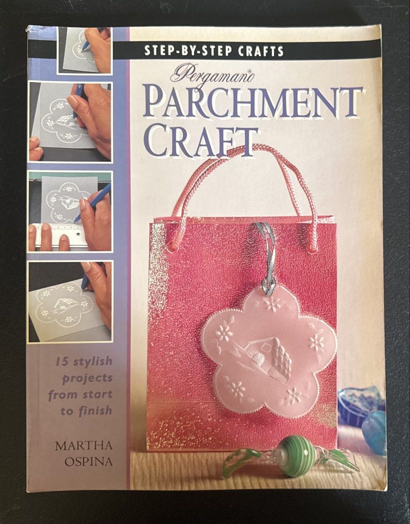 Pergamano Parchment Craft Book - Martha Ospina (Category: Storybooks) located in San Pedro. Submitted by pageturner19 (Listing ID 1461123957, Image 1). Description: - Master parchment craft with a complete course book. - Perfect for beginners and experienced crafters. - Features step-by-step instructions and helpful tips. - Includes 15 stylish projects: gift tags, cards, boxes, bookmarks, and more. - Covers all essential materials and techniques.