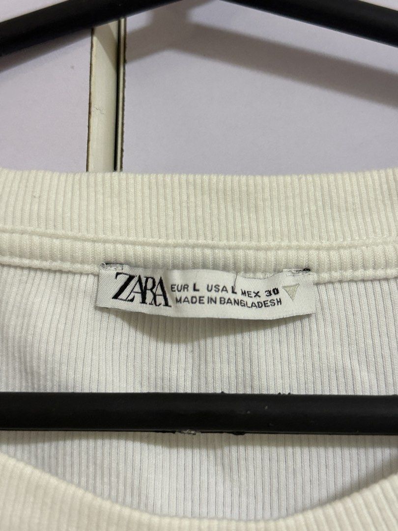 Zara Ribbed Crop Top (Category: Others Tops) located in Cavite. Submitted by sopib (Listing ID 1461264692, Image 3). Description: Size Large. Used twice.