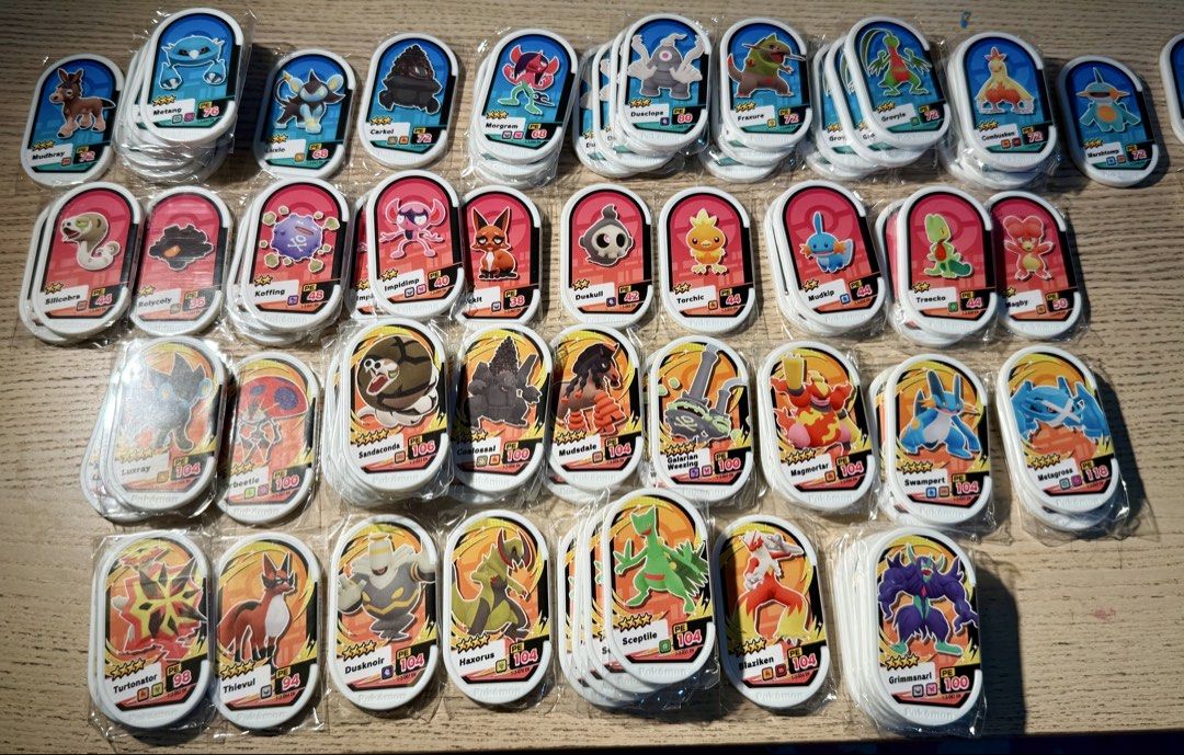 Pokemon Battle Figures Cards - Various Pokemon (Category: Raw Singles) located in Mandaluyong City. Submitted by krcampos (Listing ID 1461116869, Image 3). Description: Selling a collection of Pokemon battle figure cards. Lots of different Pokemon available, including popular ones like Charizard and Pikachu. Some cards have higher PE scores. Great for collectors or fans of the game. All cards are in protective sleeves. Check photos for specific P