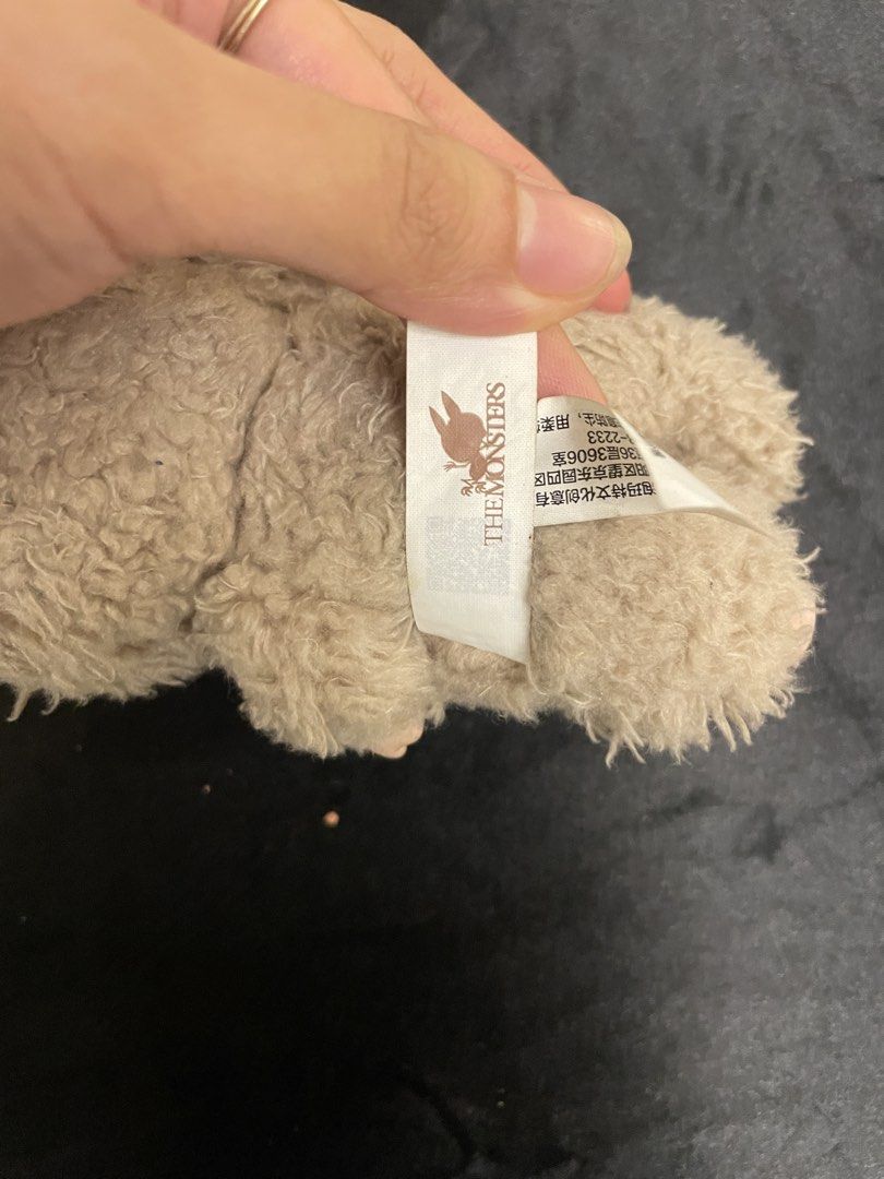 POP MART Labubu The Monsters Plush Keychain (Category: Plushies & Soft Toys) located in Manila. Submitted by berryanyan (Listing ID 1461286944, Image 3). Description: - May smudges but washable - Feel free to inquire.