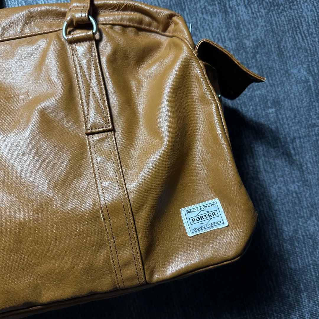 Porter Yoshida & Co. Brown Leather Boston Bag (Category: Luxury Bags & Wallets) located in Manila. Submitted by curatedragss (Listing ID 1461243410, Image 2). Description: - Authentic Porter Yoshida & Co. Tokyo Japan Boston Bag - Rich brown leather - Classic duffel style - Comfortable top handles - Convenient front pocket with snap closures - Secure top zipper closure - Ideal for weekend getaways or as a carry-on luggage.