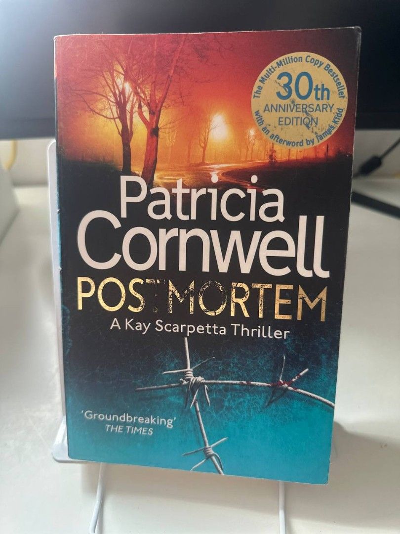 Postmortem by Patricia Cornwell 30th Anniversary Edition (Category: Storybooks) located in Imus. Submitted by t0t3fairi3 (Listing ID 1461142407, Image 1). Description: Celebrate 30 years of Kay Scarpetta with this special anniversary edition of Postmortem, the first book in Patricia Cornwell's bestselling series. A serial killer is targeting women in Richmond, Virginia, striking randomly on Saturday mornings..