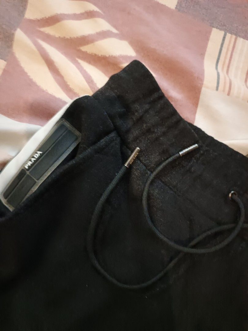 Prada jogger pants (Category: Activewear) located in Odiongan. Submitted by thriftngo26 (Listing ID 1461229960, Image 3). Description: Prada jogger wool and poly material.