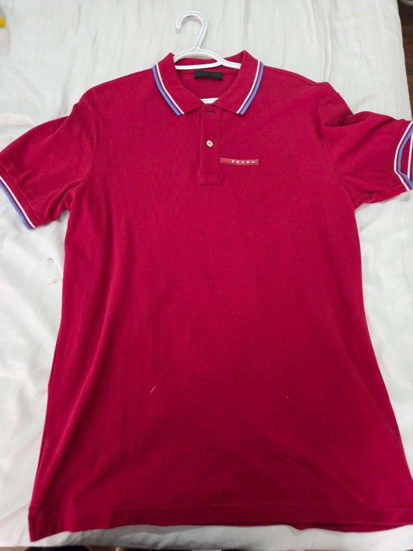 Prada Polo Shirt (Category: Tshirts & Polo Shirts ) located in Quezon City. Submitted by ams_cz4a (Listing ID 1461143717, Image 1). Description: original prada polo shirt size XL bought in japan.