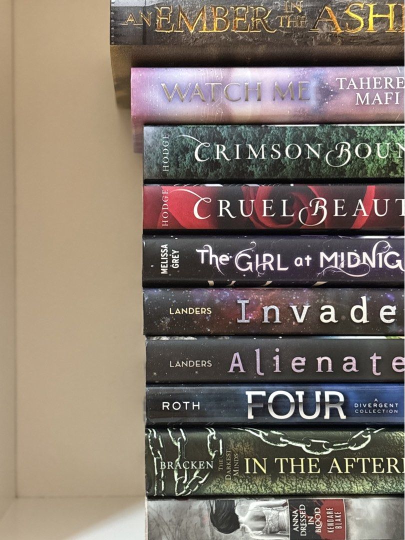 Pre-Loved Hardcover Books (Category: Storybooks) located in Santo Tomas. Submitted by gia.closet (Listing ID 1461247970, Image 3). Description: 📖 Pre-loved (please manage expectations) An assortment of dystopian, fantasy, paranormal, sci-fi, and fairytale retellings If take all: ₱2150 An Ember in the Ashes by Sabaa Tahir - SOLD Watch Me by Tahereh Mafi (BNEW & Signed by author) - ₱900 Cruel Beauty & Crimson Bound set by Rosamund Hodge - ₱600 The