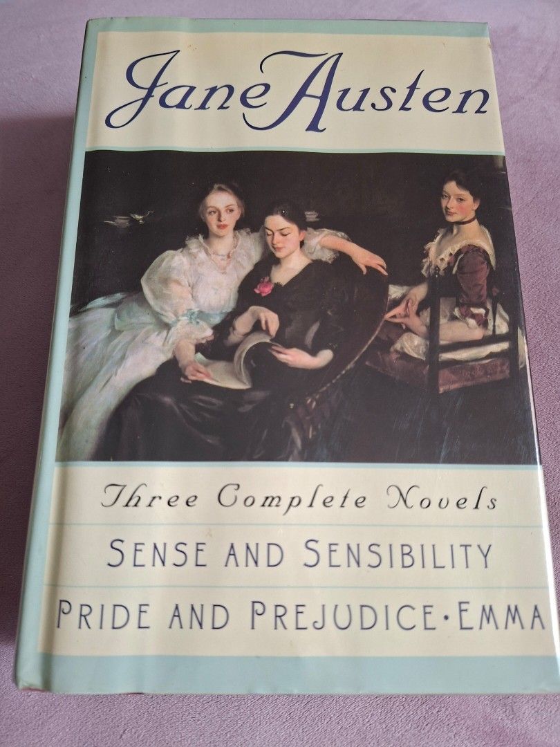 Preloved Jane Austen Omnibus Hardcover (Category: Storybooks) located in Porac. Submitted by trendandthrifthub (Listing ID 1461282327, Image 1). Description: Preloved Jane Austen Omnibus Hardcover Includes: Sense and Sensibility Pride and Prejudice Emma Publisher: Barnes & Noble Hardcover, preloved, good condition With plastic cover Dent on spine Please see pics for condition Pages are intact, no highlights, markings or annotations This is a prel