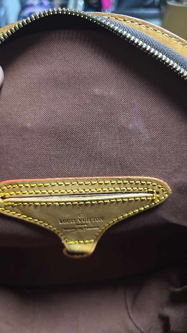 Preloved Louis Vuitton Monogram Canvas Backpack (Category: Luxury Bags & Wallets) located in Quezon City. Submitted by mbpreloved65 (Listing ID 1461255831, Image 3). Description: - Authentic Louis Vuitton Monogram Backpack - Classic LV pattern - Genuine leather trim and straps - Interior lining - Functional zipper - Ideal for everyday use.