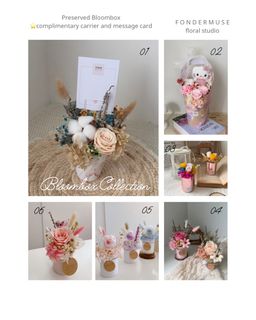 Preserved & Dried Flower Bouquets & Bloom Box 💐 Collection item 1