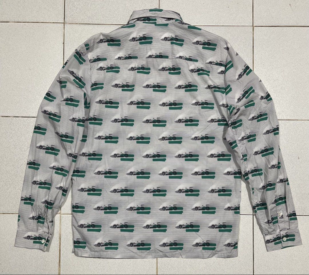 Prada F1 Long Sleeve (Category: Formal Shirts) located in Mandaue City. Submitted by MJ_80 (Listing ID 1461202045, Image 2). Description: Mens Prada F1 Racing All Over Printed Button up Long Sleeve Size 42 on tag Dimes: 23 X 29 See photos for measurements Color rate & Condition: 9.8/10 Price: 3,850 .