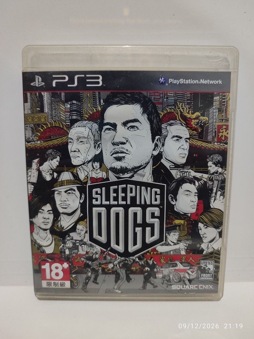 PS3 - Sleeping Dogs (PRE-OWNED) "R3" (Category: PlayStation) located in Mendez-Nunez. Submitted by sf2_gameshop (Listing ID 1461266052, Image 1). Description: PLEASE READ CONDITION: A pre-owned item. Tested working. It comes with a game manual and inserts. The DLC codes are untested if valid or not. The staple of the game manual is rusty. Old case. GENRE: Action-adventure MODE: 1 player REGION: 3 - Asia VOICE: English IN-GAME TEXT: English MANUAL