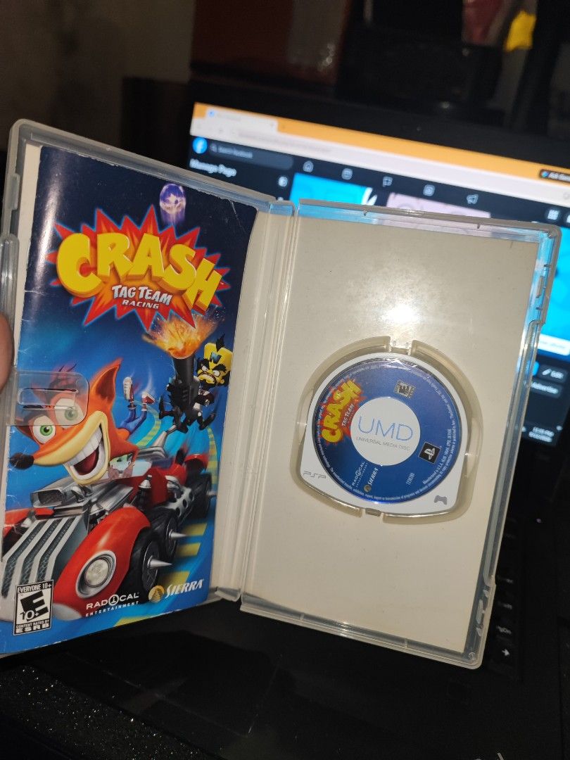 PSP UMD " Crash Tag Team Racing CIB " ULUS (Category: PlayStation) located in Manila. Submitted by pcltasenseigaming (Listing ID 1461295095, Image 2). Description: PSP UMD " Crash Tag Team Racing CIB " ULUS 📌 Price 999 📌 Negotiable 📌 Details : Normal na sa 2nd hand cd na may scratch/scratches 📌 2nd Hand Tested Working 📌 Can Send Pictures/Video Of Item With Time & Date 📌 Compatibility is buyer's responsibility 📌 PLEASE RATE MY MARKETPLACE P