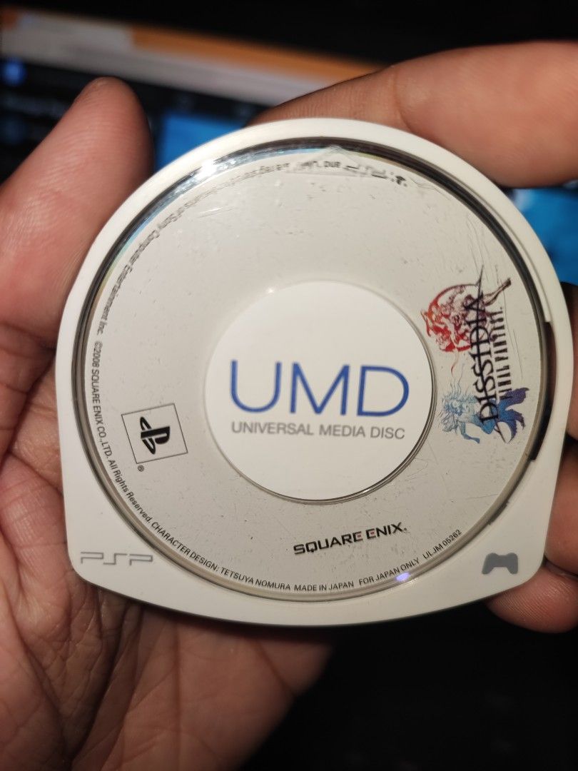 PSP UMD " Dissidia Final Fantasy CIB " ULJM (Category: PlayStation) located in Manila. Submitted by pcltasenseigaming (Listing ID 1461290578, Image 3). Description: PSP UMD " Dissidia Final Fantasy CIB " ULJM 📌 Price 669 📌 Negotiable 📌 Details : Normal na sa 2nd hand cd na may scratch/scratches 📌 2nd Hand Tested Working 📌 Can Send Pictures/Video Of Item With Time & Date 📌 Compatibility is buyer's responsibility 📌 PLEASE RATE MY MARKETPLACE