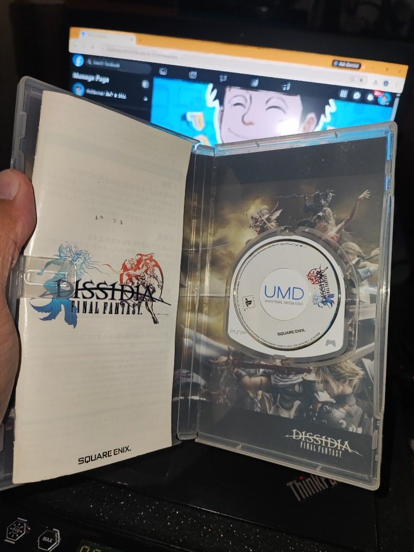 PSP UMD " Dissidia Final Fantasy CIB " ULJM (Category: PlayStation) located in Manila. Submitted by pcltasenseigaming (Listing ID 1461290578, Image 2). Description: PSP UMD " Dissidia Final Fantasy CIB " ULJM 📌 Price 669 📌 Negotiable 📌 Details : Normal na sa 2nd hand cd na may scratch/scratches 📌 2nd Hand Tested Working 📌 Can Send Pictures/Video Of Item With Time & Date 📌 Compatibility is buyer's responsibility 📌 PLEASE RATE MY MARKETPLACE