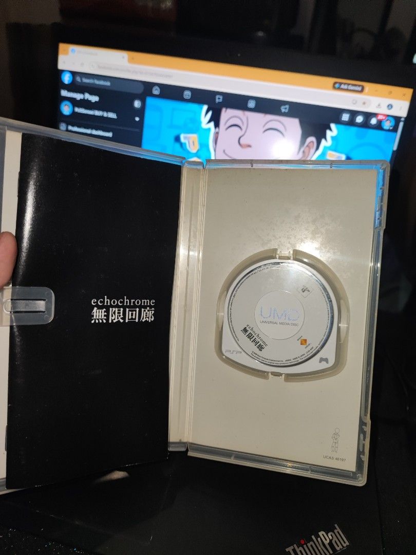PSP UMD " Echochrome CIB " UCAS (Category: PlayStation) located in Manila. Submitted by pcltasenseigaming (Listing ID 1461288596, Image 2). Description: PSP UMD " Echochrome CIB " UCAS 📌 Price 769 📌 Negotiable 📌 Details : Normal na sa 2nd hand cd na may scratch/scratches 📌 2nd Hand Tested Working 📌 Can Send Pictures/Video Of Item With Time & Date 📌 Compatibility is buyer's responsibility 📌 PLEASE RATE MY MARKETPLACE PROFILE AFTER TRANSACTI