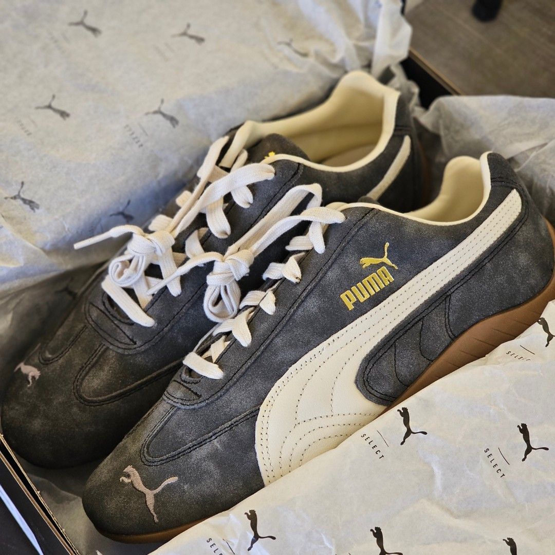 Puma Speedcat Cast Iron Alpine Snow (Category: Sneakers) located in Tagaytay City. Submitted by unboxd.it (Listing ID 1461298446, Image 3). Description: unboxd.it ARCHIVE SALE 📦 Puma Speedcat Cast Iron Alpine Snow Sizes: 8.5 US M | 26.5 cm 9 US M | 27 cm - SOLD 9.5 US M | 27.5 cm 10 US M | 28 cm 10.5 US M | 28.5 cm Complete with OG box and tags P4,850 ONLY — FIRM NO RESERVATIONS. FIRST TO PAY GETS IT. 💰.