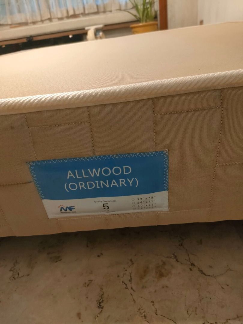 Queen Size Allwood Bed Base (Category: Bed Frames & Mattresses) located in Caloocan City. Submitted by rise-edge (Listing ID 1461302782, Image 2). Description: - Queen size bed base - All wood construction for durability - Sturdy and reliable support - Dimensions: 190 cm (Length) x 154 cm (Width) x 32 cm (Height) - Ready for its new home!.