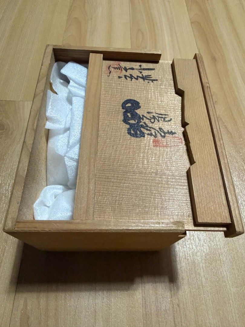 rabbit figurine music box (Category: Designer & Blind Box Toys) located in Abucay. Submitted by garuj (Listing ID 1461258319, Image 3). Description: rabbit on a cake figurine rotates with music by sekiguchi includes sliding lid wood box.