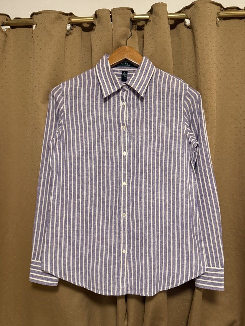 Ralph Lauren linen striped shirt medium (Category: Shirts) located in Cavite. Submitted by _solidolo (Listing ID 1461280308, Image 1). Description: 26 x 19 check pics .