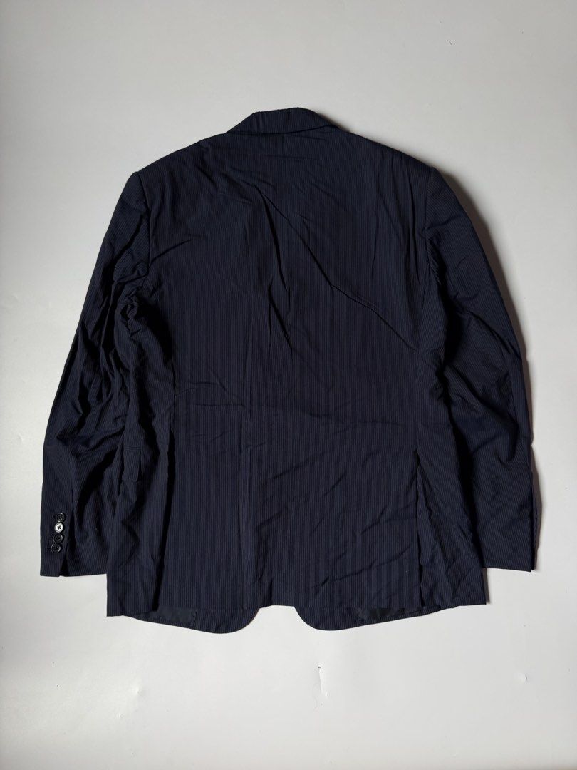 Ralph Lauren Purple Label Blazer Navy (Category: Coats, Jackets and Outerwear) located in Baguio. Submitted by themgarbage (Listing ID 1461258640, Image 2). Description: Size tagged:42R Issue:none Width:21 Length:30 Shoulder:19 Sleeves:25.