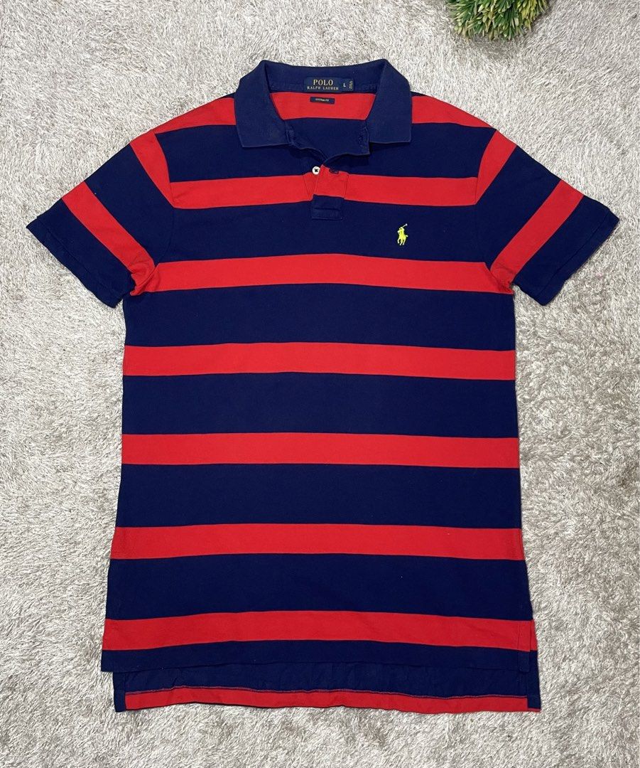 ralph lauren stripe poloshirt (Category: Tshirts & Polo Shirts ) located in Las Pinas. Submitted by moncaz2461827 (Listing ID 1461255586, Image 1). Description: Rl polo shirt stripe Size large on tag Dimes 21x30.5 Excellent to like new condition Color rate 9.9/10 No issue 💌.