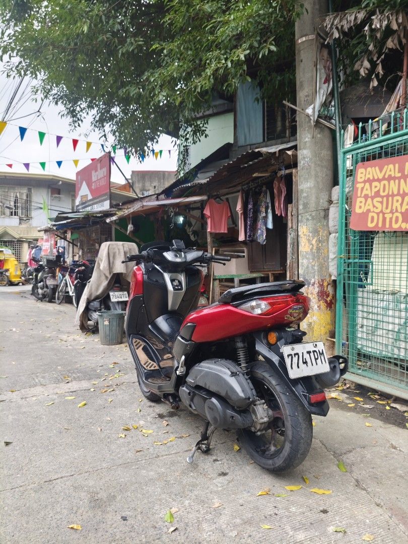 Red Yamaha NMAX 155cc Scooter (Category: Motorbikes for Sale) located in San Juan City. Submitted by epicwhale-d11f (Listing ID 1461256799, Image 3). Description: For sale rushh 82k Nmax v2 2021 model Complete all original papers Open dead of sale 29k odometer Newly registered All stock Plaka available Newly change oil Newly cvt cleaning Loud horn Abs converted to non abs Issue Check engine di nagana speedo meter tapos mga dents . Loc paco manila