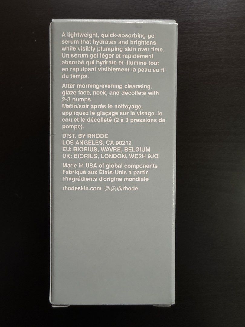 Rhode Peptide Glazing Fluid 50ml (Category: Face Care) located in Binan City. Submitted by lv510 (Listing ID 1461215151, Image 2). Description: New. Never been used. Purchased from Sephora. RFS: I have way too many skincare products. .