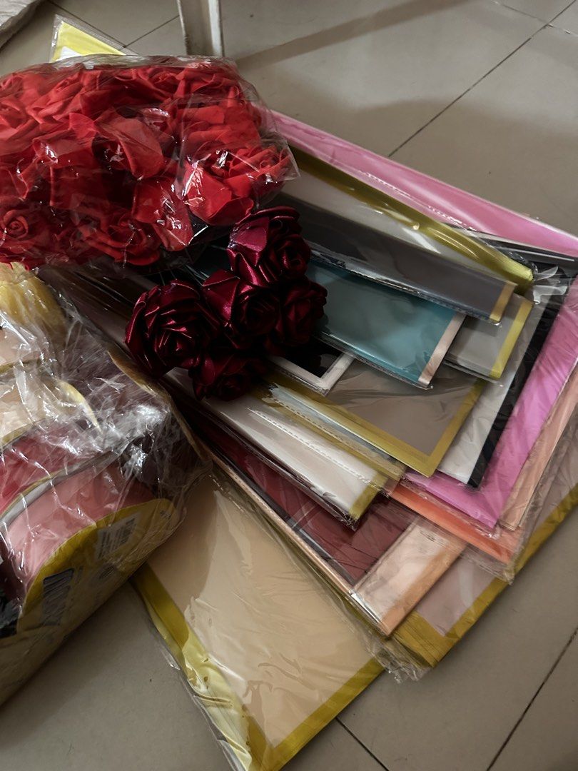 Ribbons and wrappers (Category: Flowers & Bouquets) located in Mandaluyong City. Submitted by toyheist (Listing ID 1461137589, Image 3). Description: 14 Ribbon set More than 8-9 wrapper set! Good for making flower bouquet ! With ready made artificial flowers With floral wire For only P4000 rush!!!! Mop:Gcash/cash/bank ok Delivery on buyer’s expense Loc: Mandaluyong.