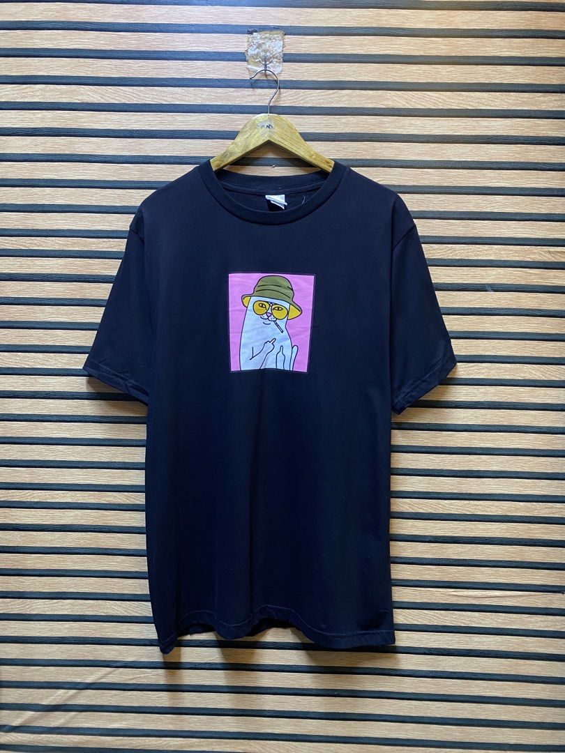 RIP N DIP “NERMAL S. THOMPSON” TEE (Category: Tshirts & Polo Shirts ) located in Makati City. Submitted by drip.poww (Listing ID 1461274194, Image 1). Description: - Authentic Rip n Dip - Color: Black - Size: Large - Dimes: 22x30 - Authentic - Excellent condition - Need wash, fresh from bale - Material: 100% Cotton Please don’t expect too much—these are thrifted (ukay) items. 😊 !!STILL NEGOTIABLE!!.
