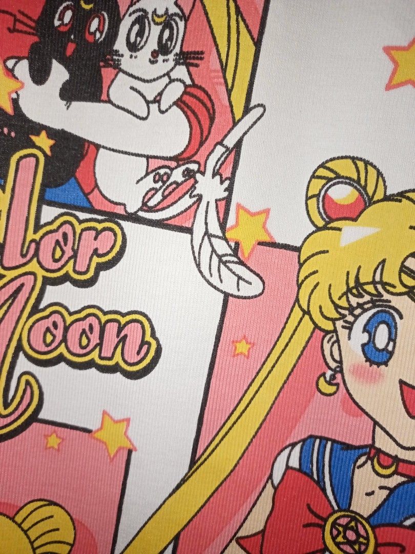 Sailor moon shirt (Category: Tshirts & Polo Shirts ) located in Manila. Submitted by kenny200024 (Listing ID 1461154993, Image 3). Description: Sailor moon shirt - large - width 24 | length 27.5 - like new condition - no tags only.