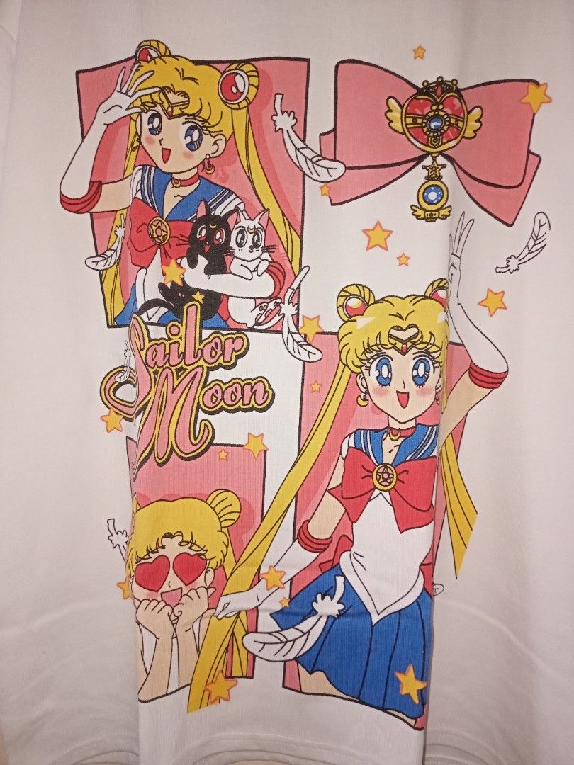 Sailor moon shirt (Category: Tshirts & Polo Shirts ) located in Manila. Submitted by kenny200024 (Listing ID 1461154993, Image 2). Description: Sailor moon shirt - large - width 24 | length 27.5 - like new condition - no tags only.