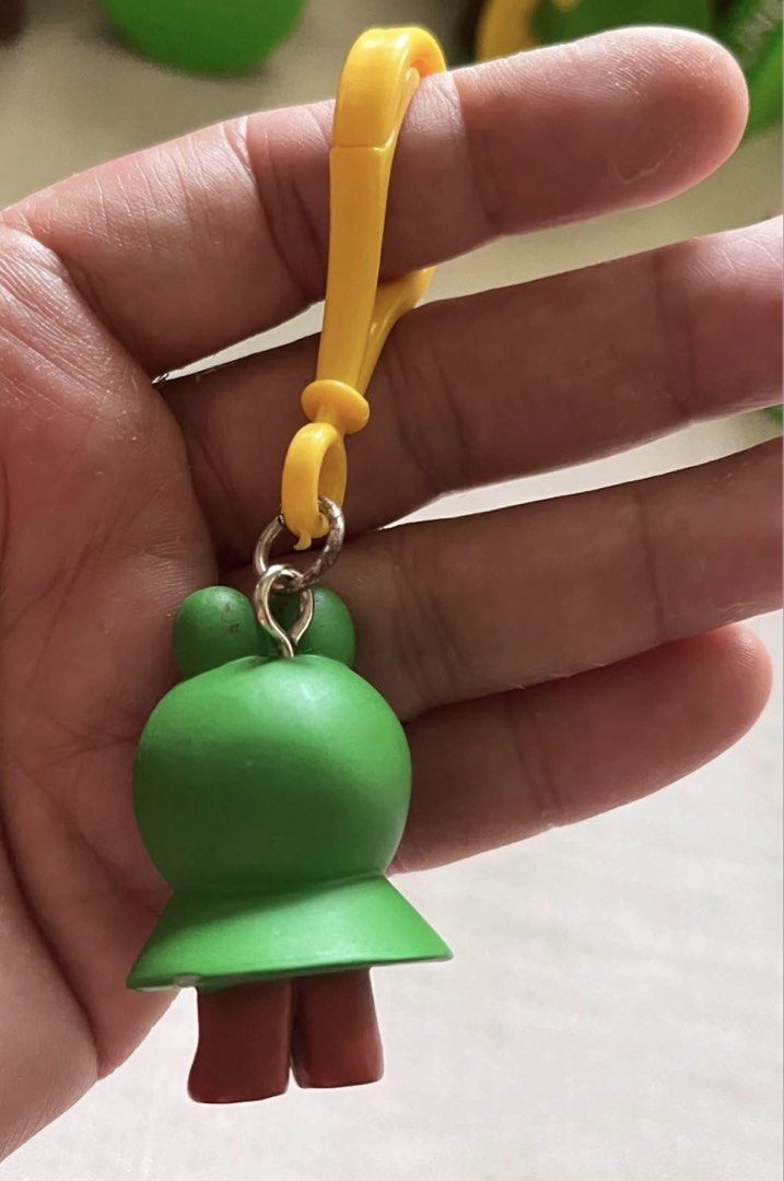 Sally in frog raincoat bag charm (Category: Character Goods) located in Paranaque City. Submitted by bonsaiart (Listing ID 1461274146, Image 3). Description: Pre owned Good condition 250+sf Payment via GCASH or paymaya No to meetup No to cop / cod Shipping via j&t only No breaking of set or bundle.