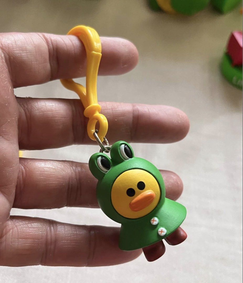 Sally in frog raincoat bag charm (Category: Character Goods) located in Paranaque City. Submitted by bonsaiart (Listing ID 1461274146, Image 1). Description: Pre owned Good condition 250+sf Payment via GCASH or paymaya No to meetup No to cop / cod Shipping via j&t only No breaking of set or bundle.