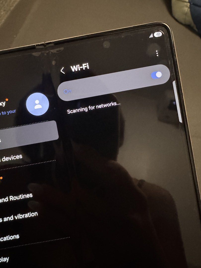Samsung Fold 5 (Category: Samsung) located in Muntinlupa City. Submitted by knockashoppe (Listing ID 1461295871, Image 2). Description: For Sale: Samsung Fold 5 Issue: intermittent WIFI. Mobile data works perfectly fine Selling as is.