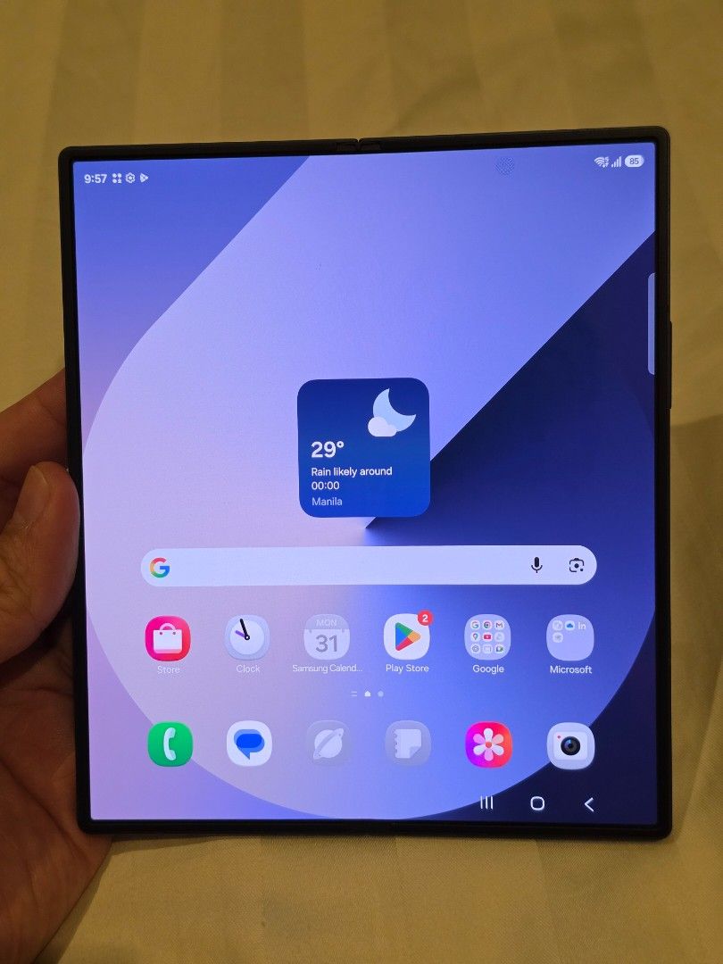 Samsung Galaxy Z Fold 6 512GB (Category: Samsung) located in Taguig. Submitted by luthew (Listing ID 1461236785, Image 2). Description: Samsung Galaxy Z Fold 6 512gb ✨ Details: • Model: SM-F956B/DS • Storage: 512GB • Color Navy • No sim restriction / open line • With box • With charger cable • With Samssung original Stylus • With 3 cases: 1. Samsung original case (with Stylus holder) - grey 2. Hard case with hinge protection and stylus holder - b