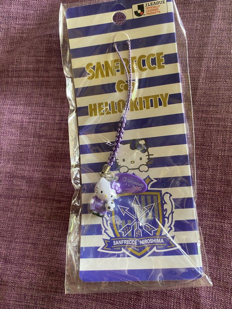 Sanfrecce Hiroshima x Hello Kitty Charms & Keychain (Category: Character Goods) located in Leyte. Submitted by lavenderfields1234 (Listing ID 1461145915, Image 1). Description: - Sanfrecce Hiroshima x Kitty collaboration set - Includes Sanfrecce Hiroshima crest charm - Includes Kitty figure - Separate Kitty charm with bell - All items are brand new and in original packaging - Ideal for collectors and fans of Sanfrecce Hiroshima and Kitty.