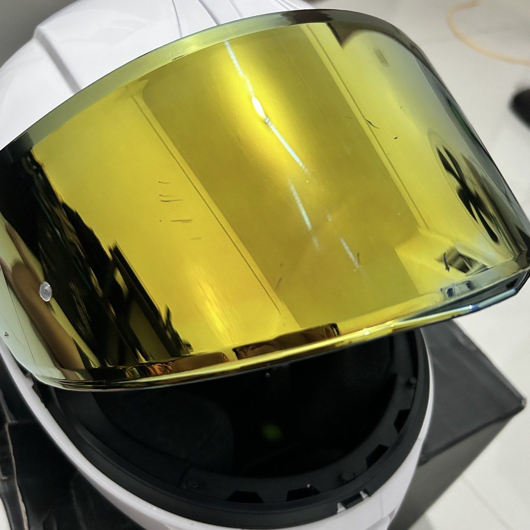 SEC Full Face Helmet with Gold Visor (Category: Helmets and other Riding Gears) located in Manila. Submitted by archivedbylevi (Listing ID 1461203362, Image 3). Description: - SEC Full Face Helmet - Only 2 months old - Used only a few times - Includes original box and dust bag - FREE transparent visor included - Selling because I have a spare helmet - Message for price and more details!.
