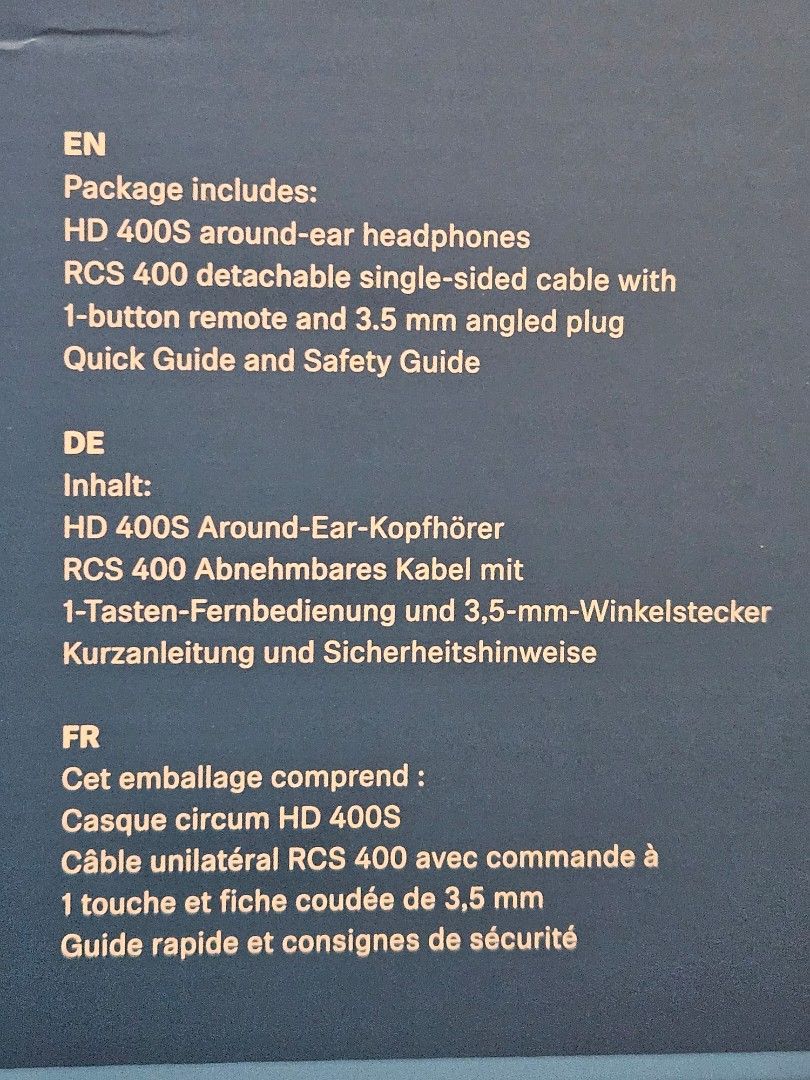 Sennheiser HD 400s (Category: Headphones & Headsets) located in Manila. Submitted by shopthrifter01 (Listing ID 1461283856, Image 3). Description: 🎧 FOR SALE: SENNHEISER HD 400S OVER-EAR HEADPHONES (BRAND NEW) 🎧 Get legendary Sennheiser audio quality at a steal! 100% Brand New and Sealed with official store receipt included for warranty peace of mind. 🔥 PRICE: ₱3,000 ONLY! * Retail Store SRP: ₱3,690 – ₱4,990 * Your Instant Savings: Save up to 
