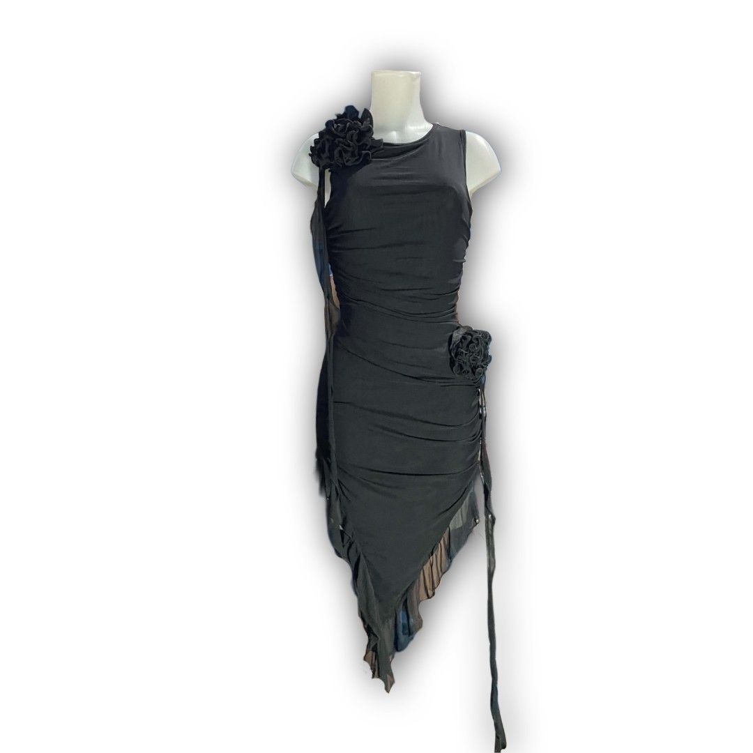 Shein Black Mod Dress (Category: Dresses) located in San Carlos. Submitted by atapz.thrift (Listing ID 1461269202, Image 1). Description: fits small - medium no issue worn once.
