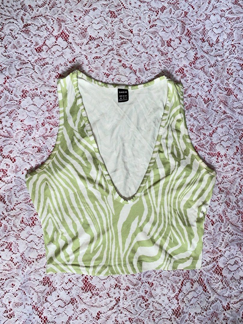 Shein Zibra Print Top (Category: Activewear) located in Cavite. Submitted by keshlcy (Listing ID 1461245327, Image 1). Description: size: XS-S never worn.