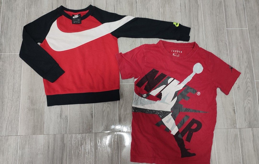 Shirts sweater Jordan (Category: Babies & Kids Fashion) located in Manila. Submitted by fhilbelensoncuenco09 (Listing ID 1461217601, Image 1). Description: 4 to 5 years old 650 FREE SHIPPING.