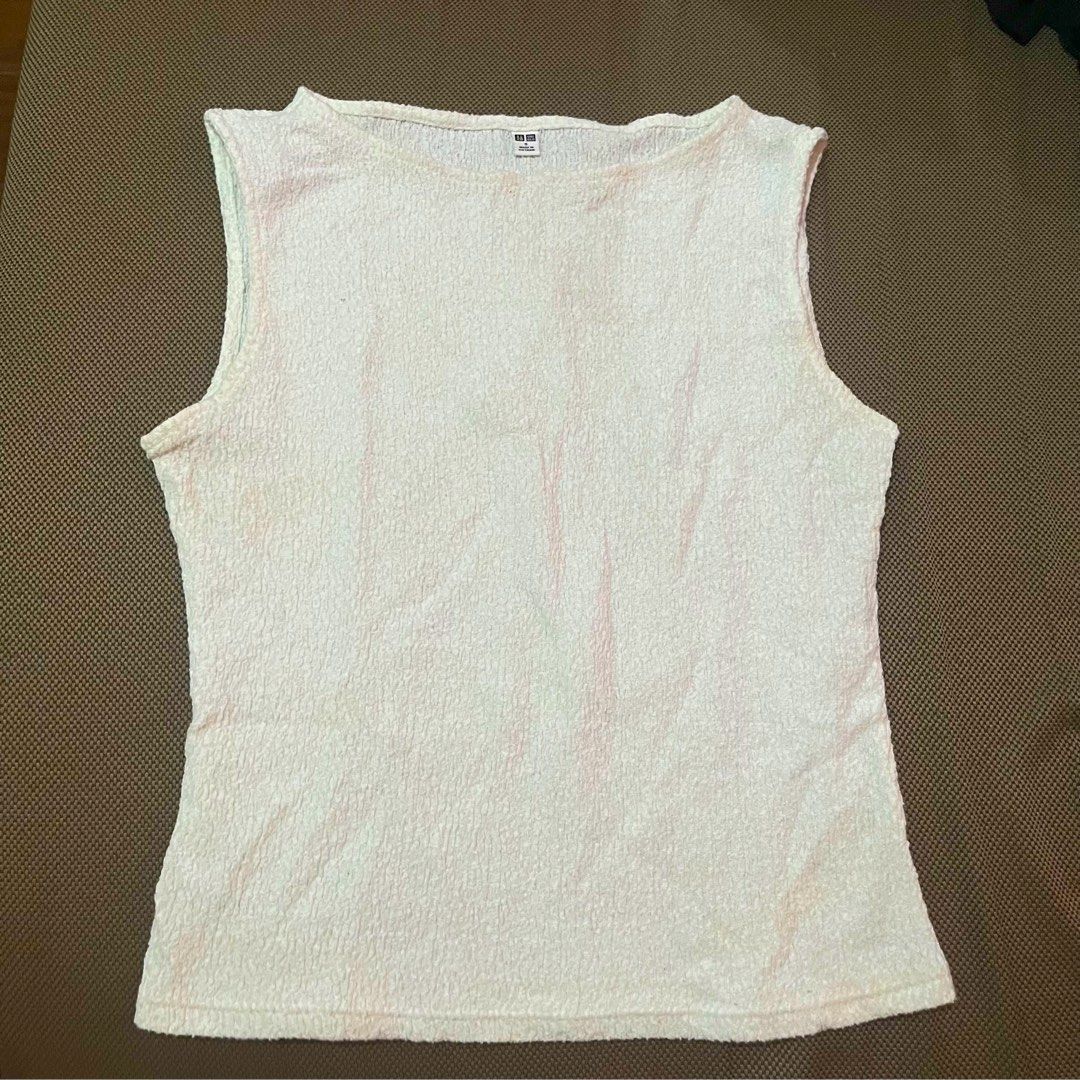 Sleeveless Top (Category: Sleeveless) located in Pasig City. Submitted by helloozone_ (Listing ID 1461189725, Image 3). Description: Various Sleeveless Tops (from Uniqlo, Mafie).