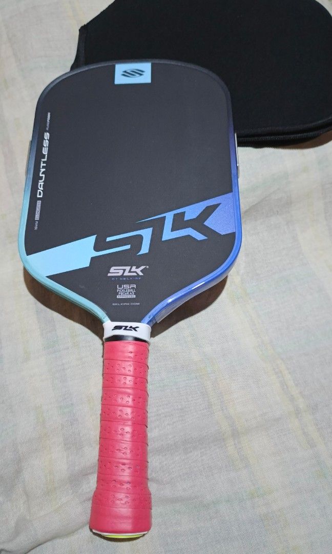SLK Dauntless Pickleball paddle (Category: Racket and Ball Sports) located in Manila. Submitted by jzenroz (Listing ID 1461142390, Image 2). Description: For sale preloved pickleball paddle still in good condition di nagagamit sa rotation bought last july selkirk dauntless pickleball paddle 5300 pesos only Fixed mura na yan If di kaya meron din sa orange app nya pede kau bumili don Pick up only chua s pavilion dalahican cavite city Mas ok pick up