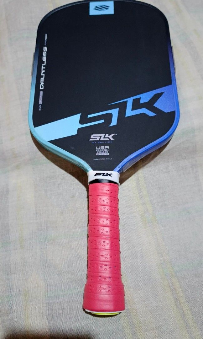 SLK Dauntless Pickleball paddle (Category: Racket and Ball Sports) located in Manila. Submitted by jzenroz (Listing ID 1461142390, Image 3). Description: For sale preloved pickleball paddle still in good condition di nagagamit sa rotation bought last july selkirk dauntless pickleball paddle 5300 pesos only Fixed mura na yan If di kaya meron din sa orange app nya pede kau bumili don Pick up only chua s pavilion dalahican cavite city Mas ok pick up