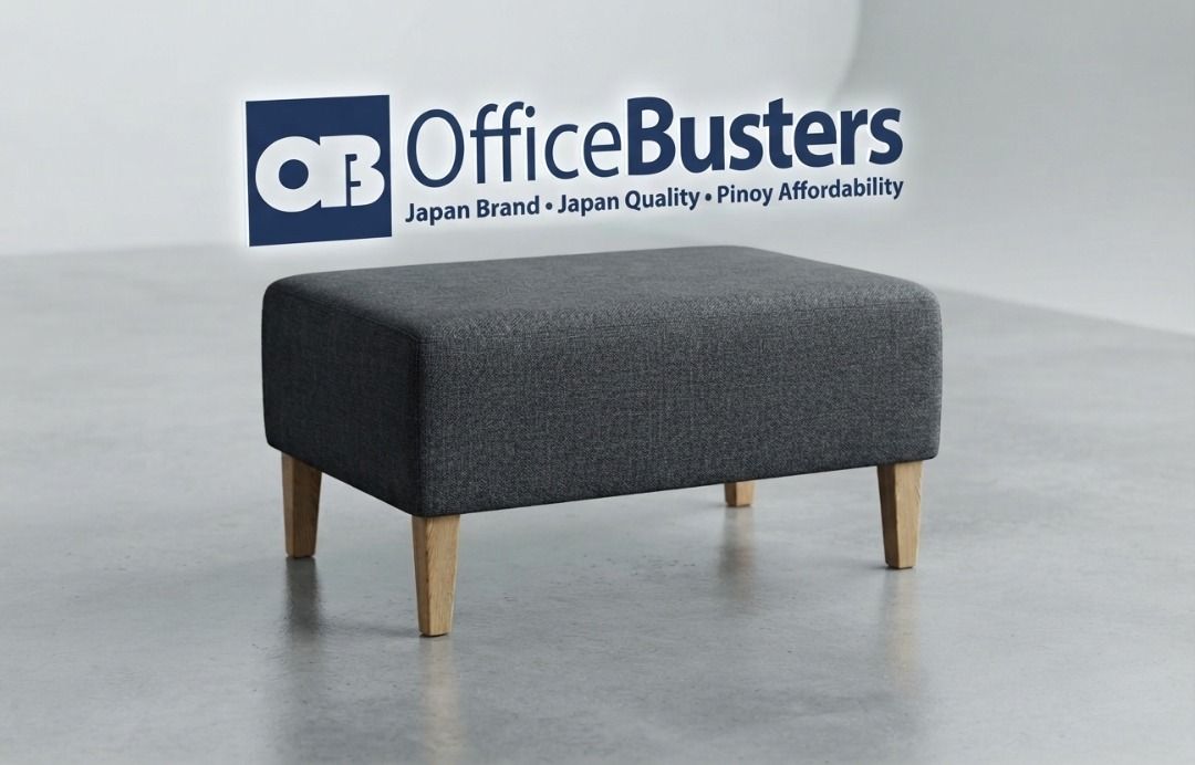 SOFA STOOL (Category: Chairs) located in Valenzuela. Submitted by jesspesongco (Listing ID 1461169225, Image 1). Description: SOFA STOOL BRAND: JAPAN SIZE: L73cm W58cm H42cm PRICE: 3,500 - Features four light wood legs - Complements most decor styles - Ideal for resting feet or as an extra seat 📍 LOCATION: OFFICEBUSTERS BALINTAWAK 👤 Look for: Hesus 📞 0961 690 4709.