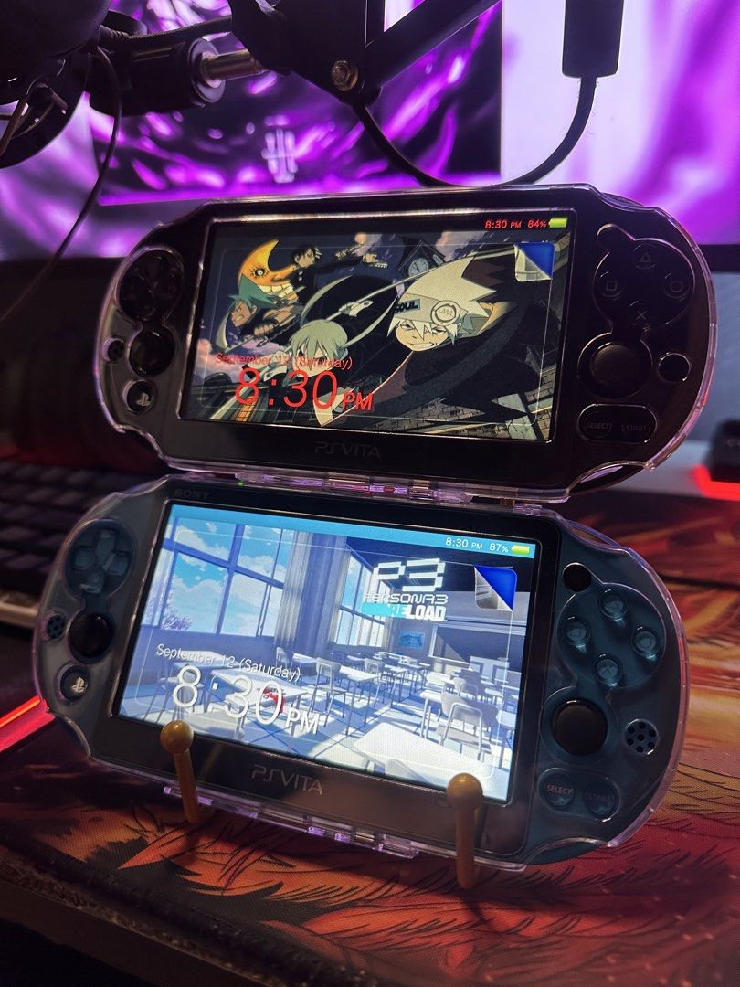 Sony PS Vita Bundle (Category: PlayStation) located in Taguig. Submitted by jayyyy00 (Listing ID 1461259429, Image 2). Description: PS Vita Slim (Black) Jailbroken henkaku pkgj -64gb full of games -all working and tempered glass since day 1 with transparent case -ready to play -speaker issues on right side, left is okay PS Vita Slim (Blue) Jailbroken henkaku pkgj -32gb full of games -all working tempered glass since day 1 as well with transparent